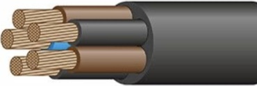 Кабель КГтп 5x1.5, 1 м