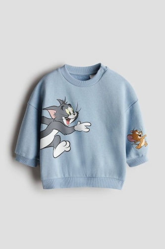 Свитшот H&M Том и Джерри голубой