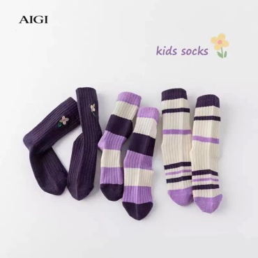 Носки AIGI KIDS 3 пары фиолетовый М ( 3-5 лет )