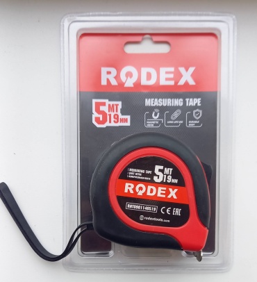 Rodex рулетка бытовая, строительная RHT0901140519, 5 м х 19 мм