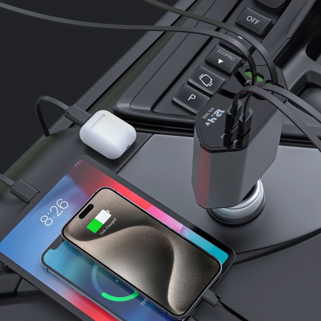 Зарядное устройство Универсальный USB Type-C, USB серый