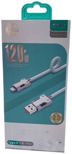 Кабель ZEQI USB 2.0 (F), USB TypeC (M), 1.2 м, голубой
