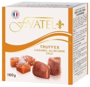 Конфеты карамель F.VATEL с кусочками соленой карамели 160 г