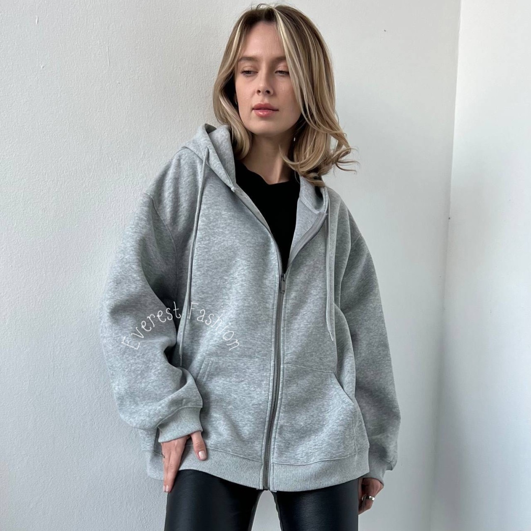 Толстовка Everest Fashion однотонный серый