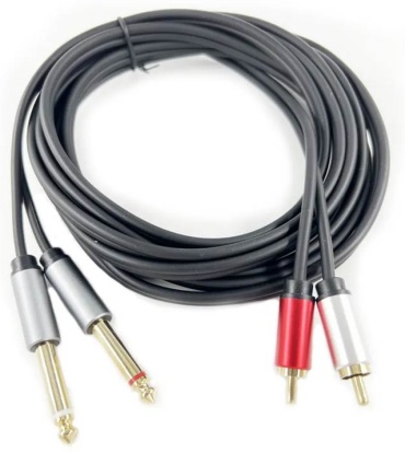 Кабель RCA - 6.3 mm jack 1.5 м