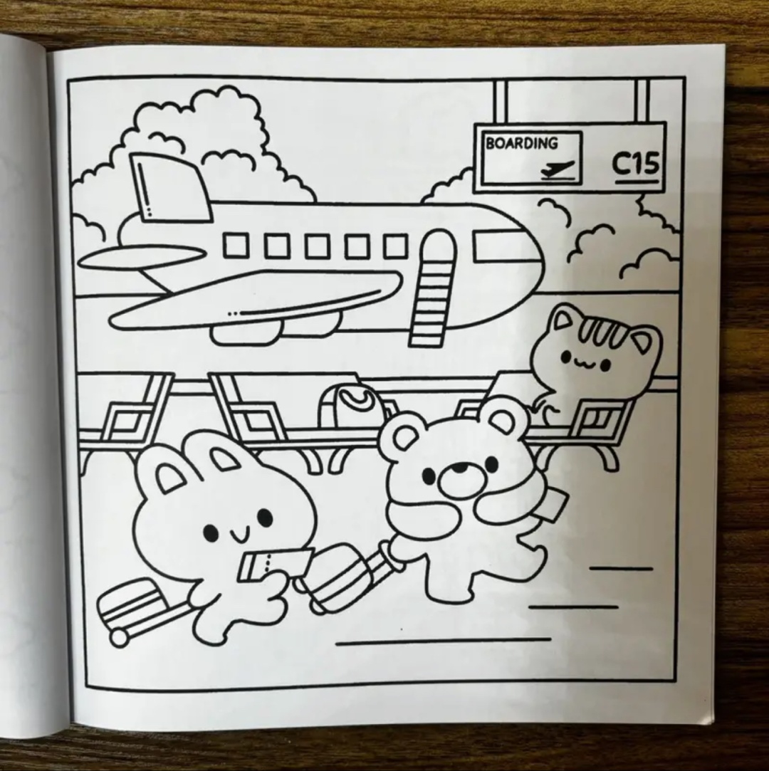 Раскраска Cute Paris: Cute Coloring book