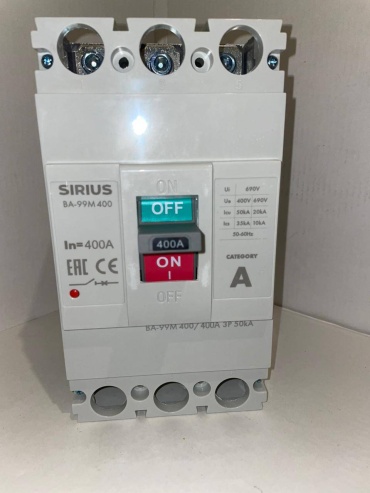 Sirius автоматический выключатель ВА-99М400 3P 400 A, 10 кА, 690 В