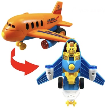 Трансформер HUABIAO TOYS Мини самолет трансформер, высота 6 см
