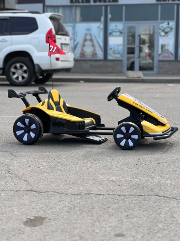 1231 Картинг F1 Электромобиль Машины 2030 желтый