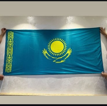 KAZAKHSTAN флаг Қазақстан 100x200 см