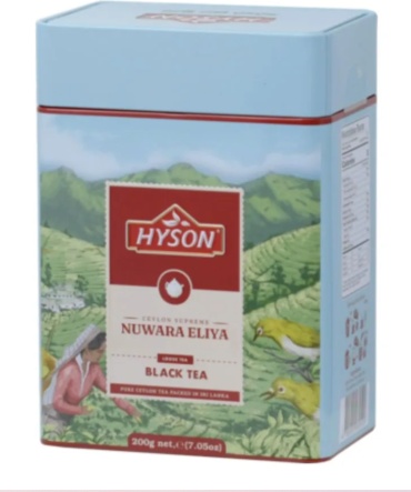Чай HYSON Nuwara Eliya черный листовой 200 г