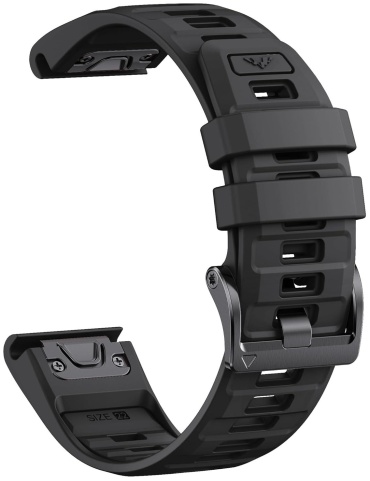 Ремешок для Garmin Fenix 5X, Fenix 6X, Fenix 7X черный