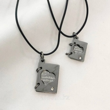 Парные кулоны Fashion Jewellery JWL-2 бижутерный сплав, стекло