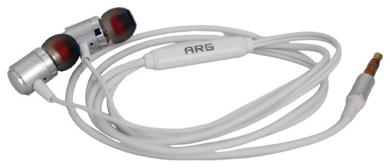 Наушники ARG Earphones Mini Jack белый