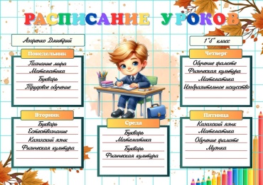 Плакат Мальчик, A4, бумага