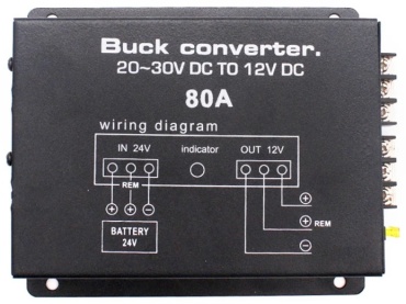DC преобразователь напряжения 24V-12V 80A 12 В
