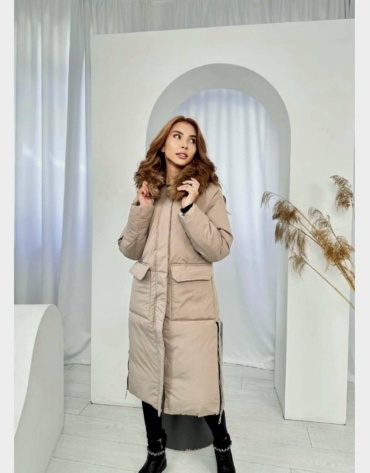 Парка IN STYLE бежевый, графит