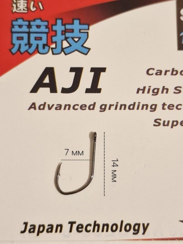 Крючок для рыбалки Kaida Kaida PRO AJI одинарный черный 10 шт