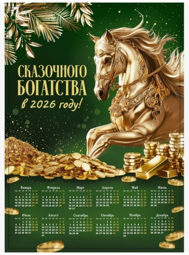 Листовой календарь Календарь сказочного Богатства, 29x21 см
