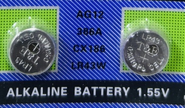 Батарейка AG12 T&amp;E 2 шт