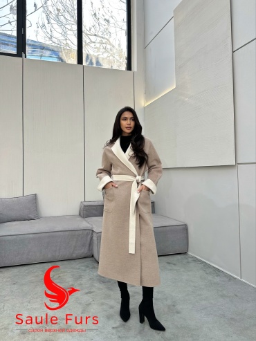 Пальто Max Mara бежевый