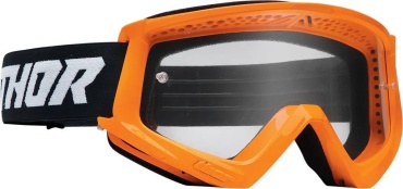 THOR Детские combat Racer Goggle черный, оранжевый