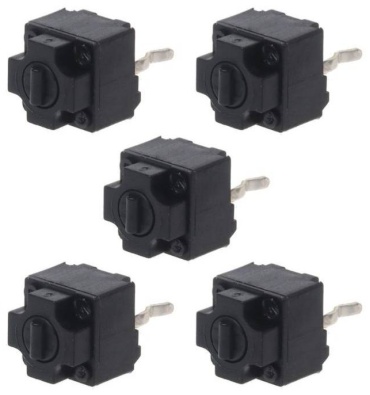 OEM кнопка Микропереключатель для мыши 6-6-7,45мм 1шт, черный