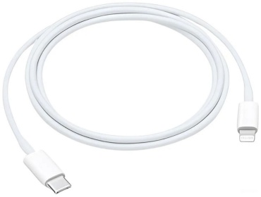 Кабель 100baksovwallet Lightning (M), USB TypeC (M), 1 м, белый