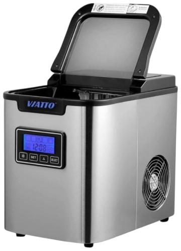 Настольный льдогенератор Viatto VA-IM99D серебристый