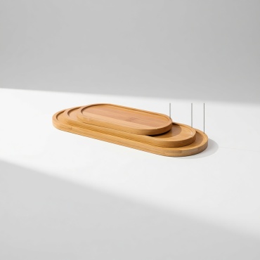 Поднос Bamboo Luxe коричневый