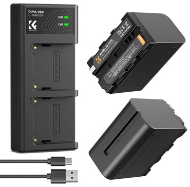 Аккумулятор и зарядное устройство K&F CONCEPT NP-F970 (2pcs) (KF28.0047)