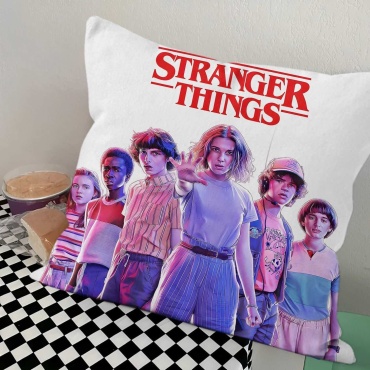 Подушка декоративная 45x45 см, Очень странные дела/Stranger things/ОСД