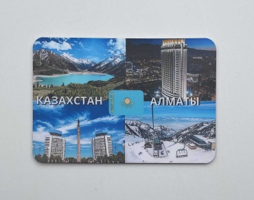 Магнит-сувенир Магнит на холодильник Казахстан Алматы 1 шт