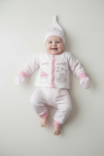 Комплект Vitmo Baby белый, розовый