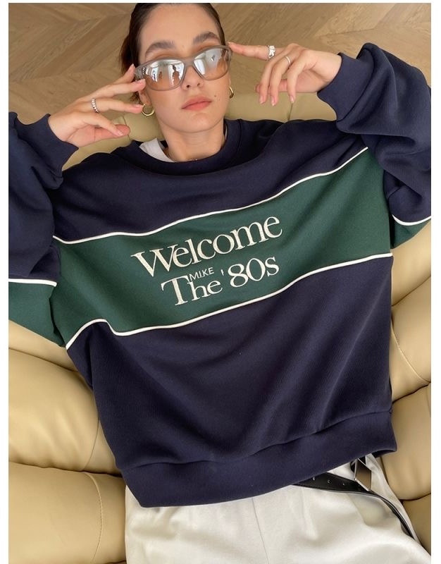 Свитшот JasKo Welcome the 80s синий