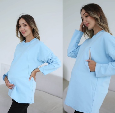 Лонгслив Sweetmama.kz голубой