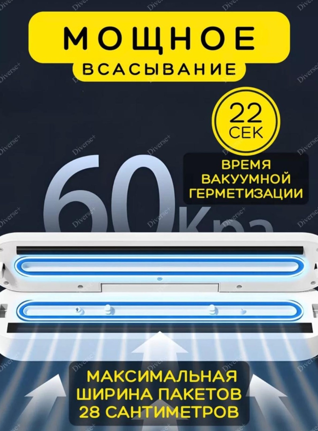 Вакуумный упаковщик SJT-618 белый