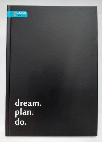 Блокнот QAZAQ brand dream. plan. do, A5, 80 л, черный