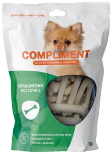 Лакомство Compliment косточка 140.2031 50 г