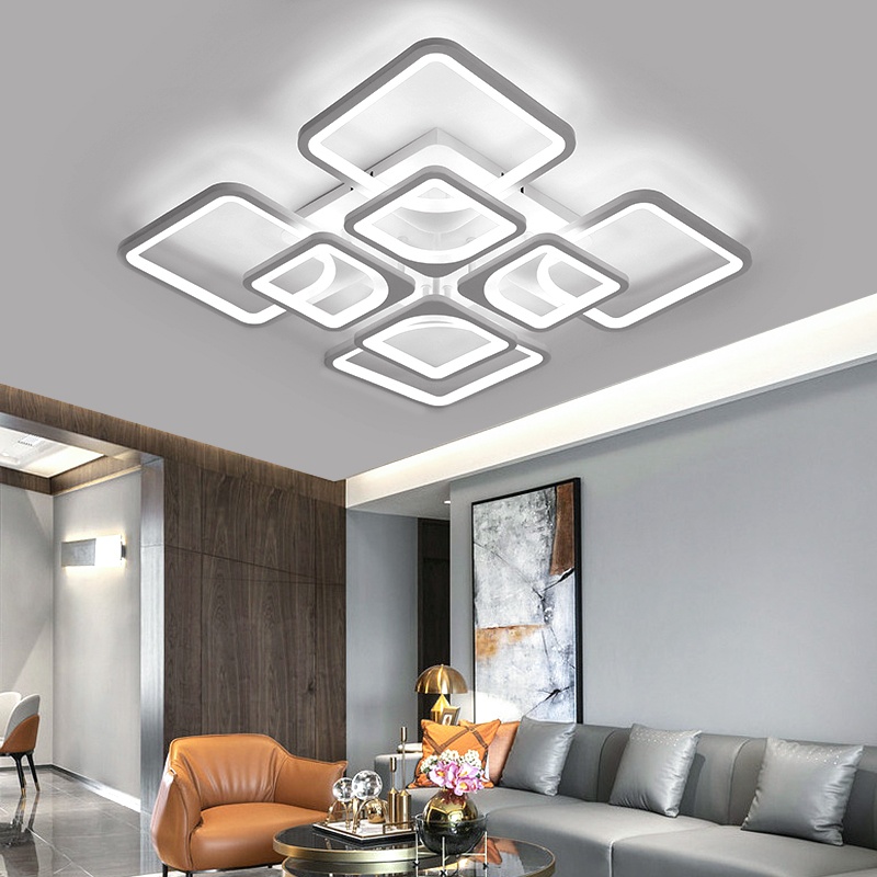 Люстра накладная LED, кол-во ламп: 8 шт