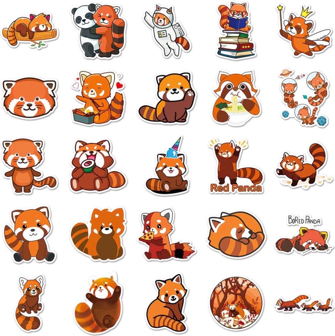 Наклейки Набор Panda orange 50