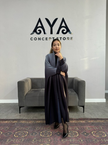 Тренчкот AYA concept store синий, серый