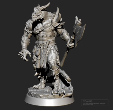 Фигурка 3D принт, TD-4018, 75mm