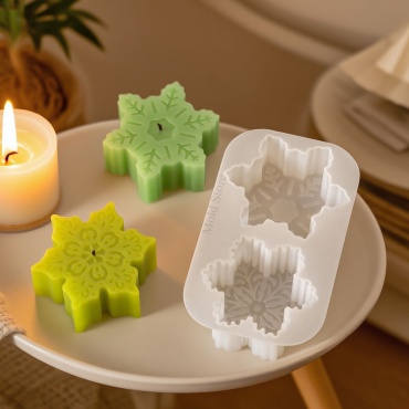 Mold Store Молд свечи Снежинки 2 шт силикон