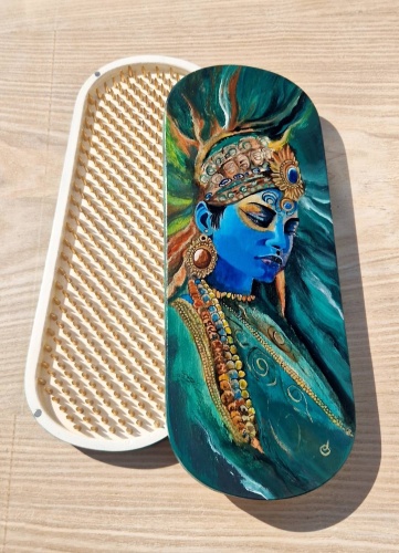 Мастер Касен Доска садху Лакшми с бриллиантами 8