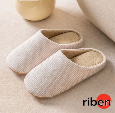 Тапочки Riben бежевый, белый
