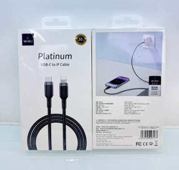 Кабель WIWU USB TypeC (F), 2 м, WIWU черный