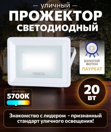 Wolta WFL-20W/06W белый