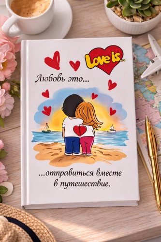 Блокнот Love is, A5, 80 л, мультиколор
