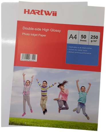 HARTWII 250гр бумага, A4, 50 шт, глянцевое покрытие